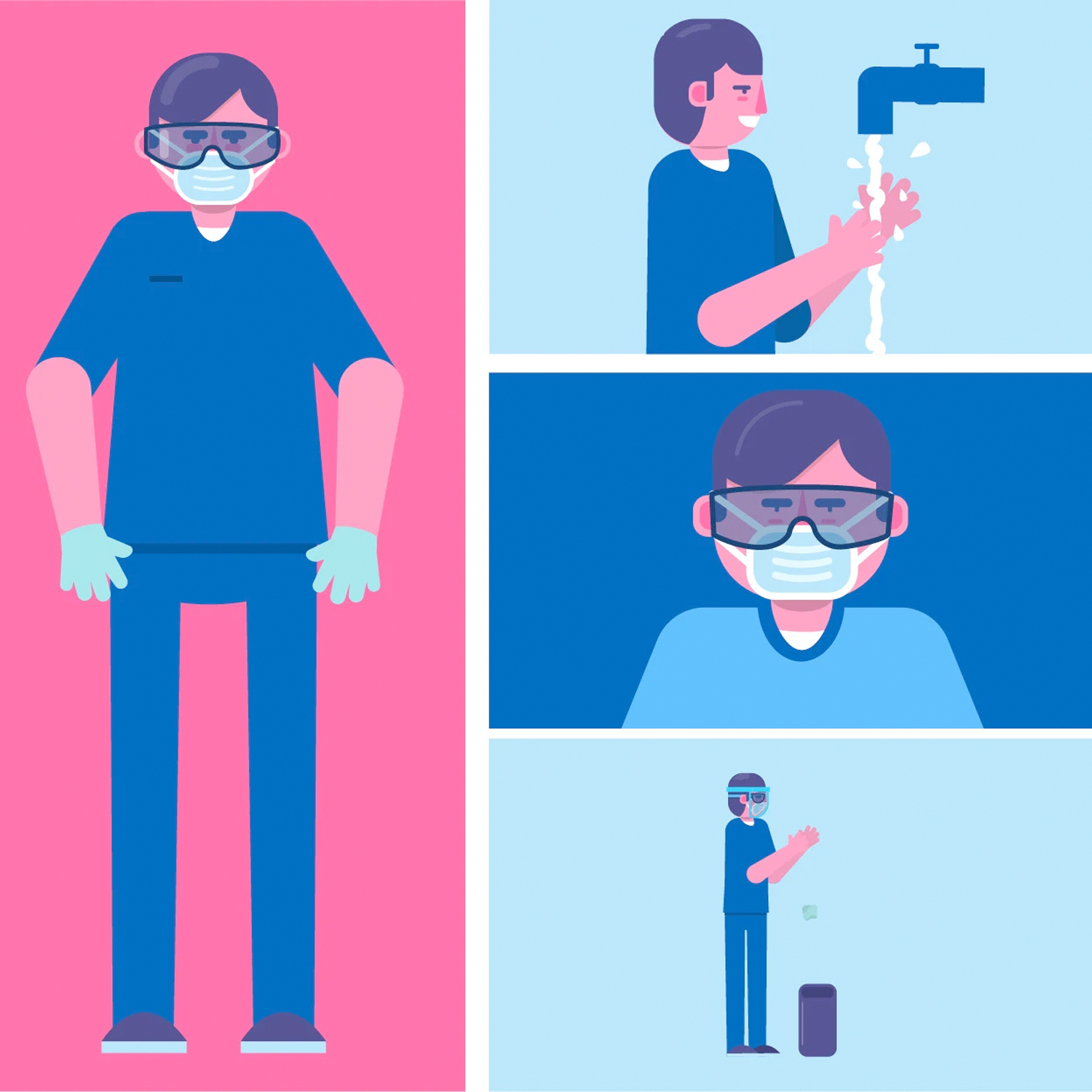 Animación Covid 19 para Universidad de Chile Medichi